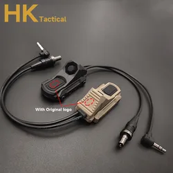 Interruptor de presión Axon táctico, botón remoto, doble función, cola para PEQ-15, DBAL-A2, M300, M600, linterna, arma, luz de explorador