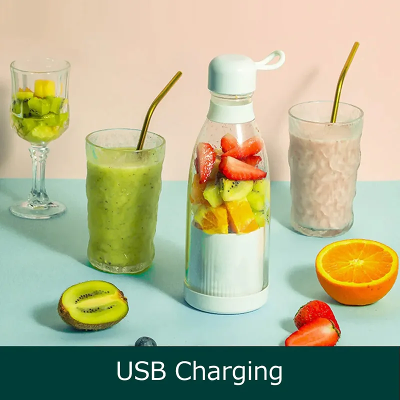 Juicer listrik portabel Blender Usb Mini, mixer buah Juicer ekstraktor buah makanan Milkshake multifungsi mesin pembuat jus