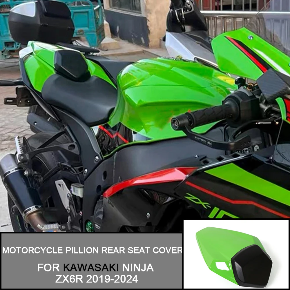 

For Kawasaki Ninja ZX6R 2019 2020 2021 2022 2023 2024 Motorcycle Pillion Rear Seat Cover Cowl Solo Hard Seat Cowl Hump ZX-6R