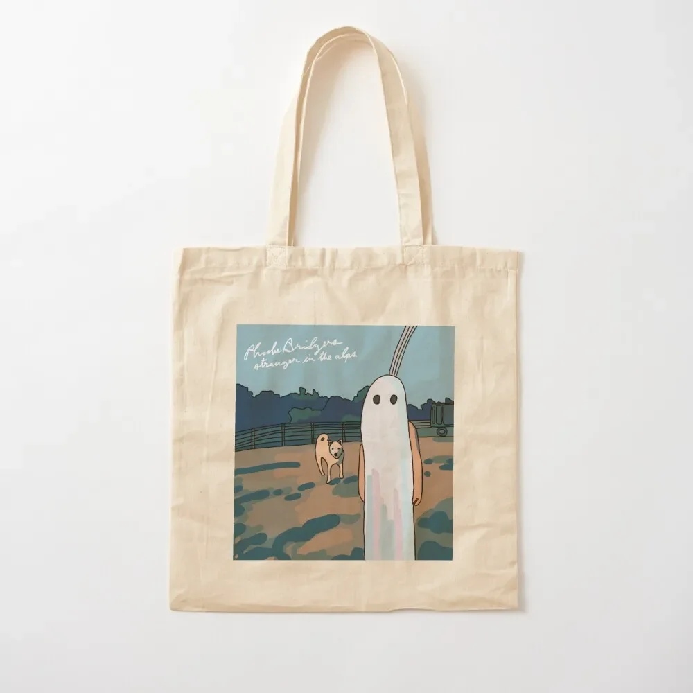 Phoebe Bridgers stranger in the alps digital drawing Tote Bag Shopper woman shopping bag