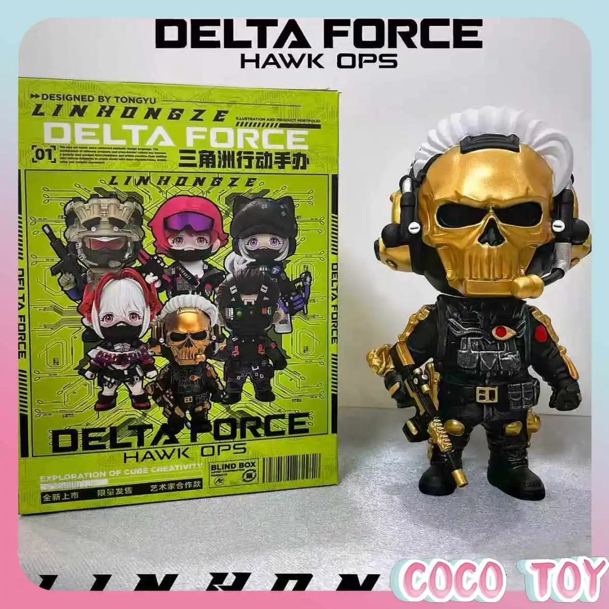

Коллекционная фигурка Delta Force Blind Box: Май Сяовен, Вэйлун, Красный Волк, Немытежный, Луна. Отличный подарок для парня. В наличии.