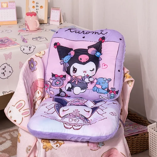 산리오 만화 프린트 시트 쿠션, 쿠로미 카와이 일본 스타일 앉는 쿠션 의자, 베이 윈도우 백 쿠션, 따뜻한 겨울 소녀 