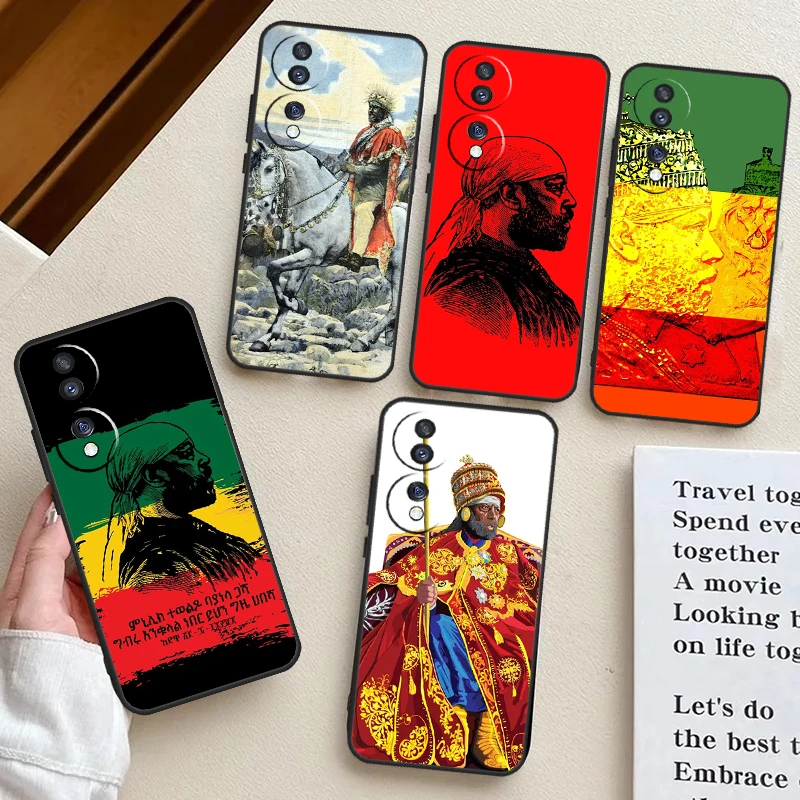 Emperor Menelik Ii Of Ethiopia Adwa Phone Case For Honor 90 70 50 Lite Magic 5 6 Pro X6 X7 X8 X9 X6a X7a X8a X9a X8b X9b Cover