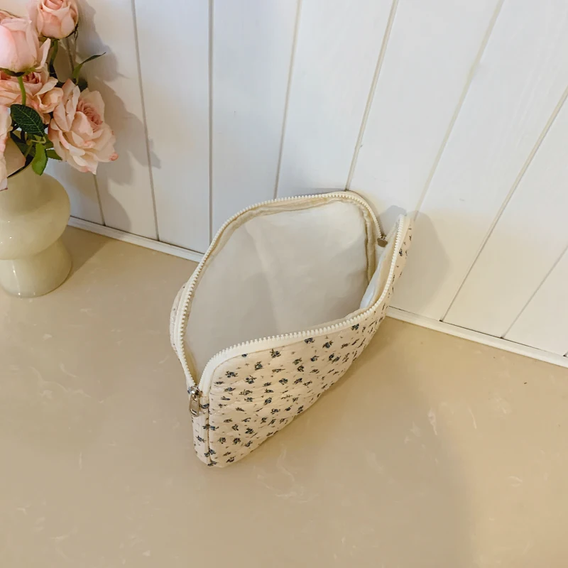 Bloemenpatroon Corduroy Gewatteerd 11/13/15 Inch Computerhoes Comfortabele laptophoes Bloemen laptop beschermhoes