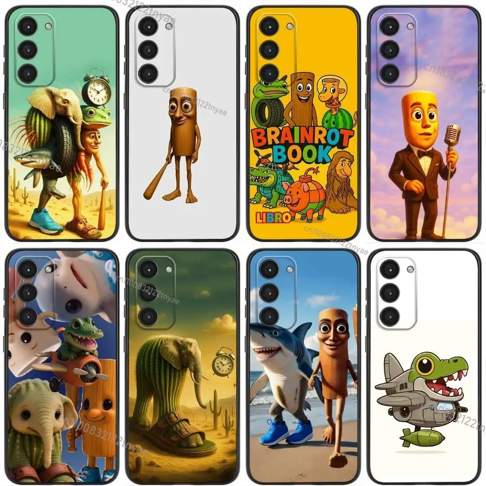 ITALIANO BRAINROT animal Phone Case For Samsung Galaxy A20,21s,22,31,32,52,53,72,73,80,91 Soft Liquid Silicone Black Cover