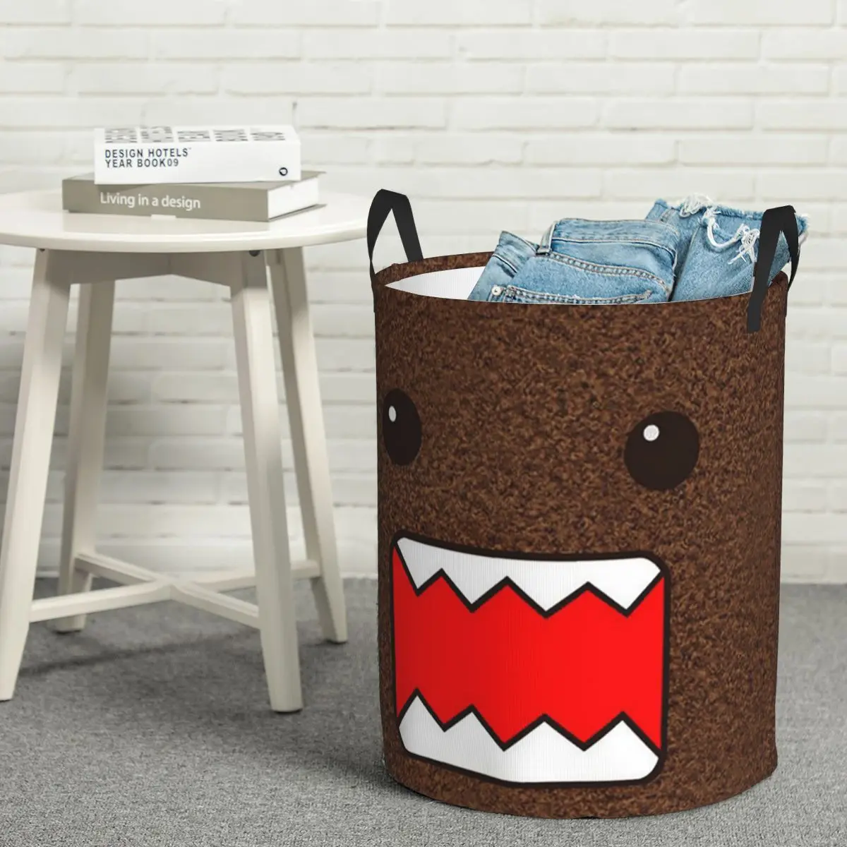 

Складная корзина для белья с милым мультяшным рисунком Domo Kun, большая корзина для хранения детской стирки, домашний органайзер