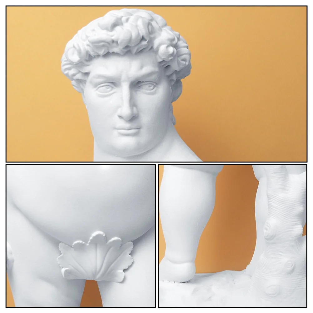 

1pc Resin David Statue Fat David Sculpture Home Decor Art Craft Ornament Office Decoration Resin Statue For Home Use Smooth Easy