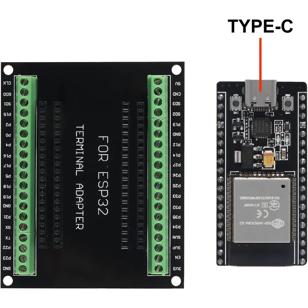 ESP32 Expansion Board Compatible with ESP32 WiFi Bluetooth Development Board NodeMCU-32S Lua 38Pin GPIO Expansion Board