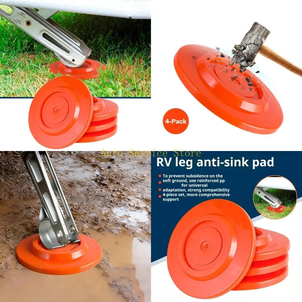 

462A 4Pcs RVs Stabilizer Pads PP Construction RVs Leveling Jacks Pad For Outdoor