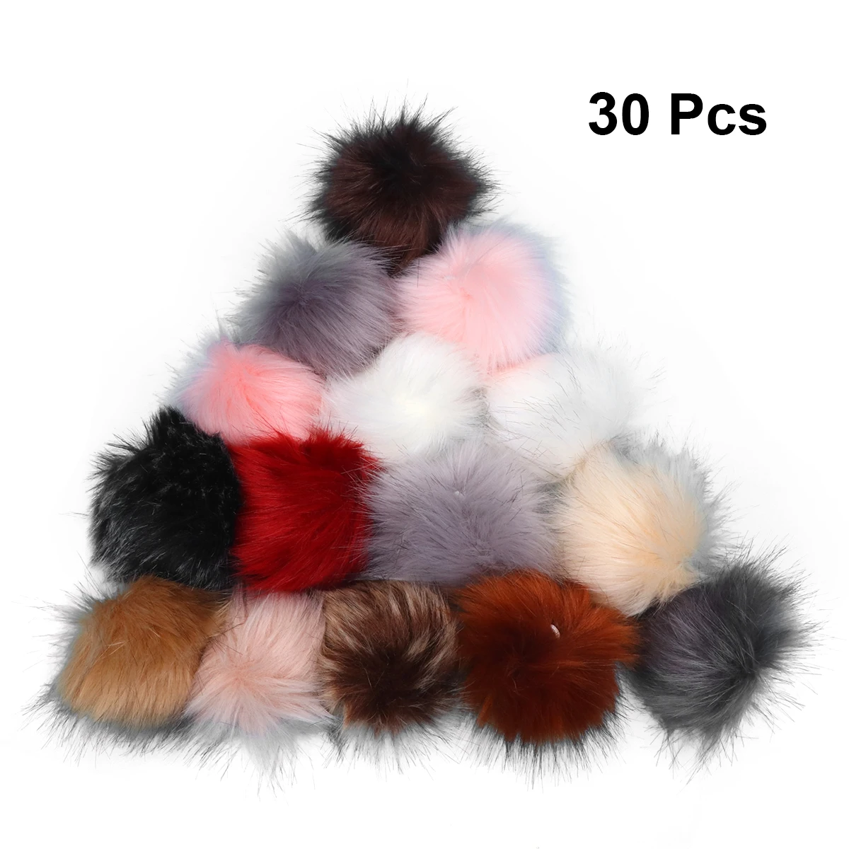 

30pcs Hairballs Pom For Ornament Poms For Decorations Party Diy Projects School Garland Artificial Pom 10Cm