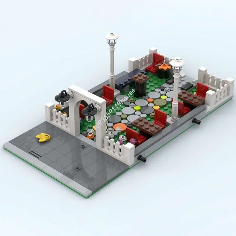 

230 шт. MOC книги из березы, сидения, модульные строительные модели, блоки, креативный кирпич, сборная идея, игрушки, рождественские подарки