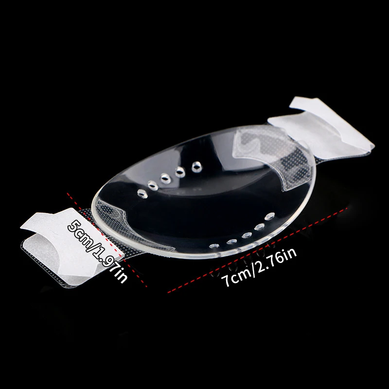 Fotografia 7: Protetor ocular de plástico transparente autoadesivo, com 10 furos necessários após cirurgia oftálmica, prevenção de colisão, proteção para os olhos