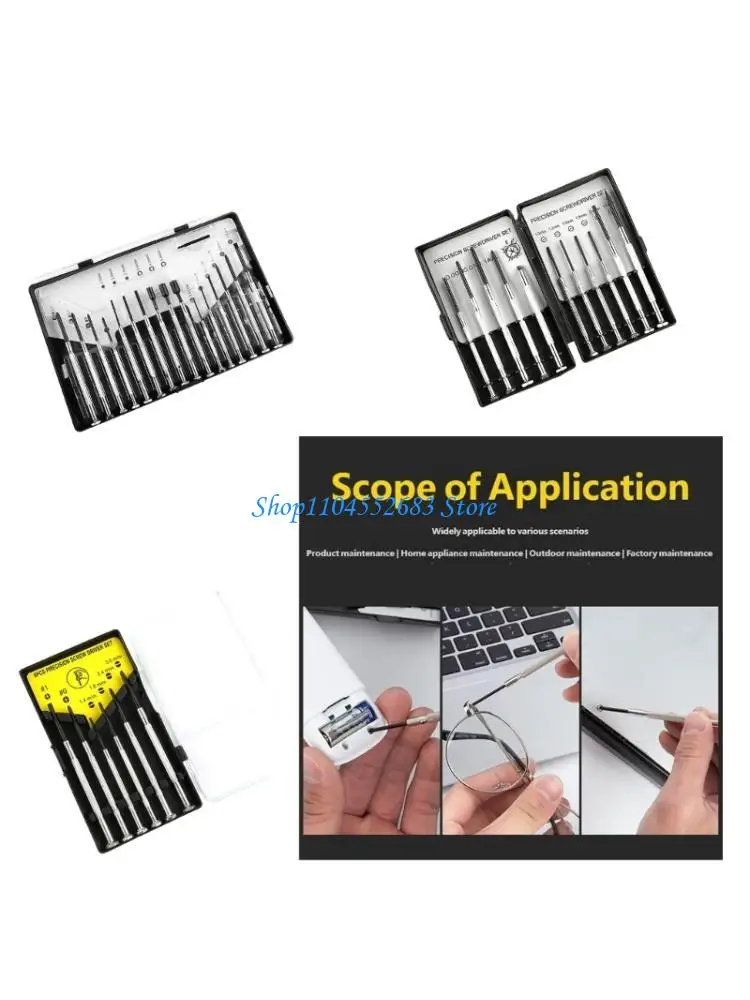 Y6GD Steel Precise Screwdriver Set For Watch Repair And Electronics Maintenance Slip Resistant Design With Storage Case