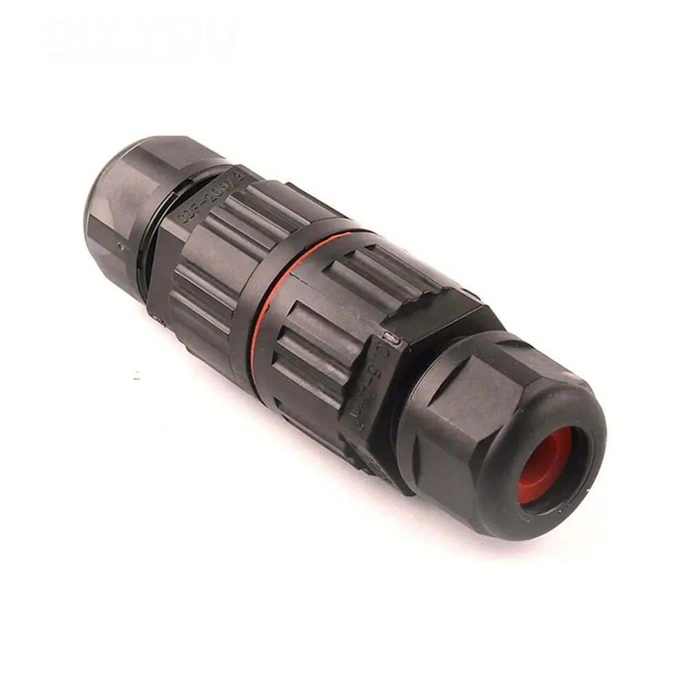 Straight Quick Push In Waterproof Cable Connector Conductor Connector 2/3 Pin Wire Cable Extender Terminal Block IP68