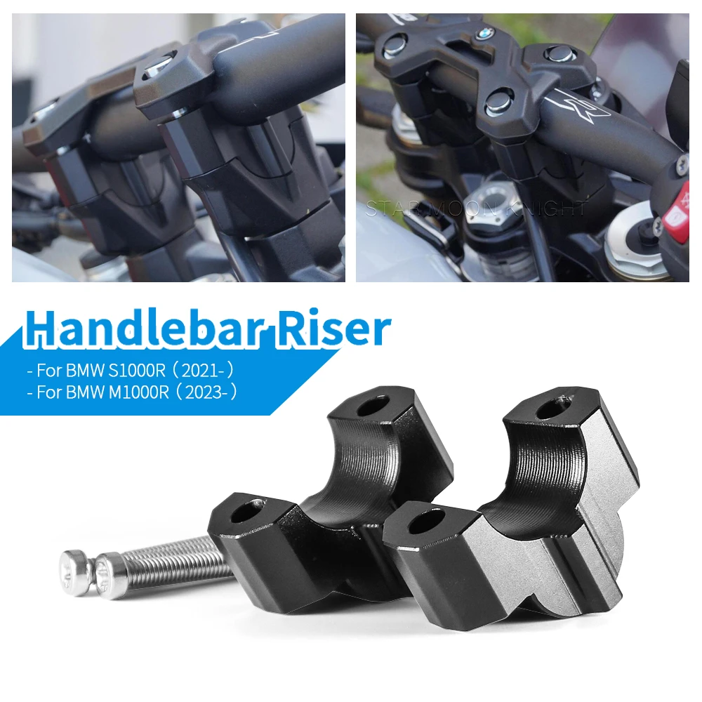 For BMW S1000R M1000R 2021- S 1000 R M 1000 R Motorcycle Accessories Handlebar Riser Drag Handle Bar Clamp Extend Adapter