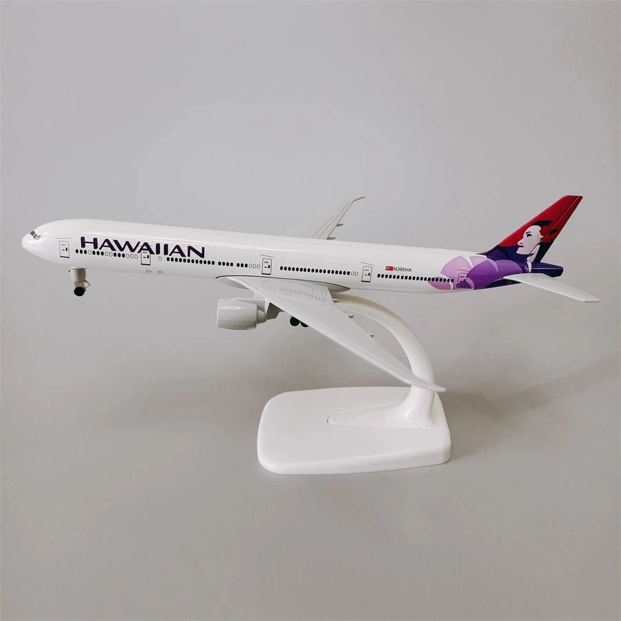20CM Hawaiian B777 Airlines B777 Decoration Living Airplane Model Plane 20cm Aircraft Alloy Diecast Plane Model With Landi