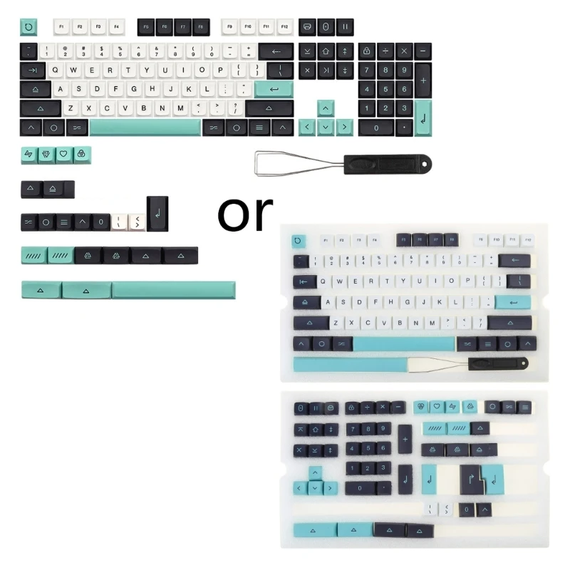 

127 for Key Keycaps Pbt Dye Sublimation Keycap for Mechanical Keyboard XDA for K