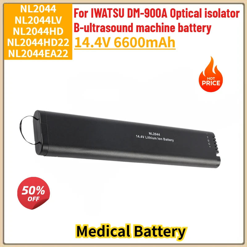 High Quality 14.4V 6600mAh Battey NL2044 for IWATSU DM-900A Optical Isolator B-ultrasound Machine Brand New Replacement Battery