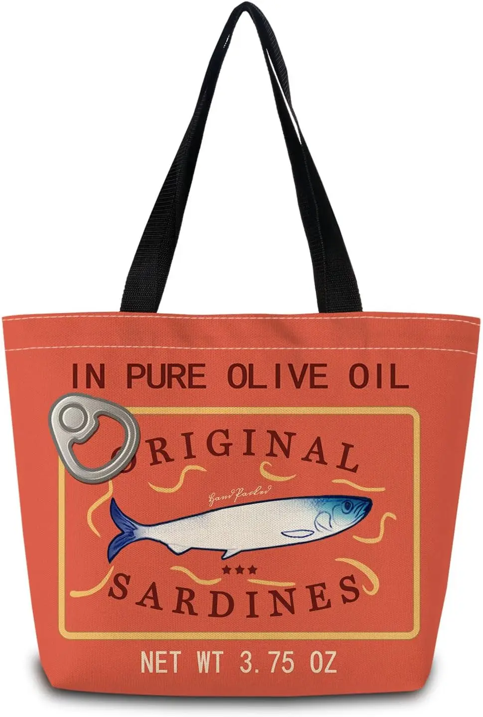 Original Sardines Reusable Grocery Tote Bag