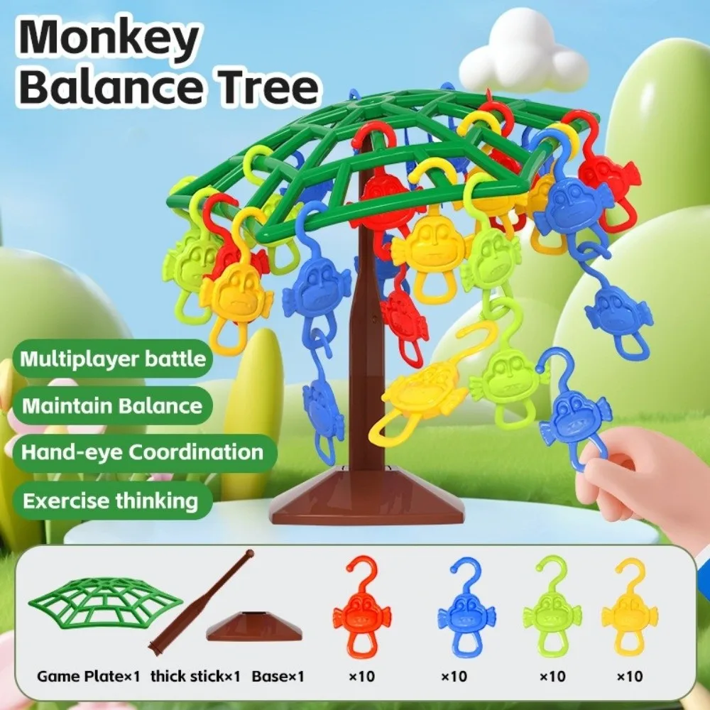 Creative Hanging Monkey Kids Balance Toy Desktop Game Monkey Climbing Tree Toy Balance Game Toy Gift