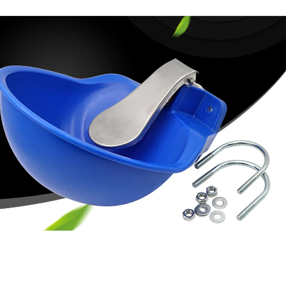 

Livestock Water Dispenser Farm Use Cow Waterer Animal Sheep Horse Bowl Durable Plastic Stable Level Auto Wash