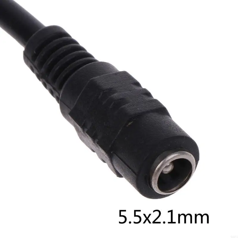Q6PA High-quality 1Female to 2Male 5.5mmx2.1mm Power Supply Cable Y Splitter Adapter Wires Maximum 120W Splitter Cord