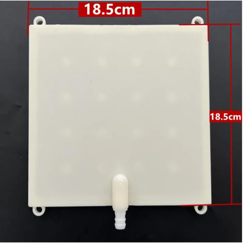 ABS 18.5X18.5cm Square Shower Head 10mm Intubation Type 10x10 Hole Top Spray Accessories