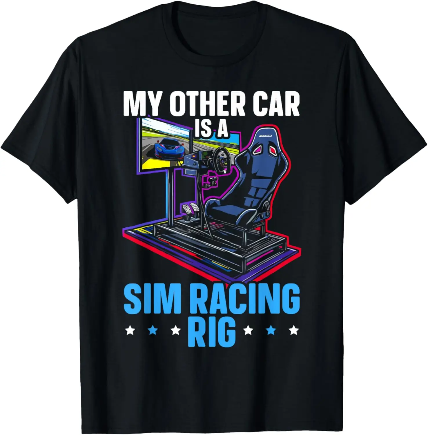 

Футболка Sim Racing Sim Racer Race Car Simulator Racing