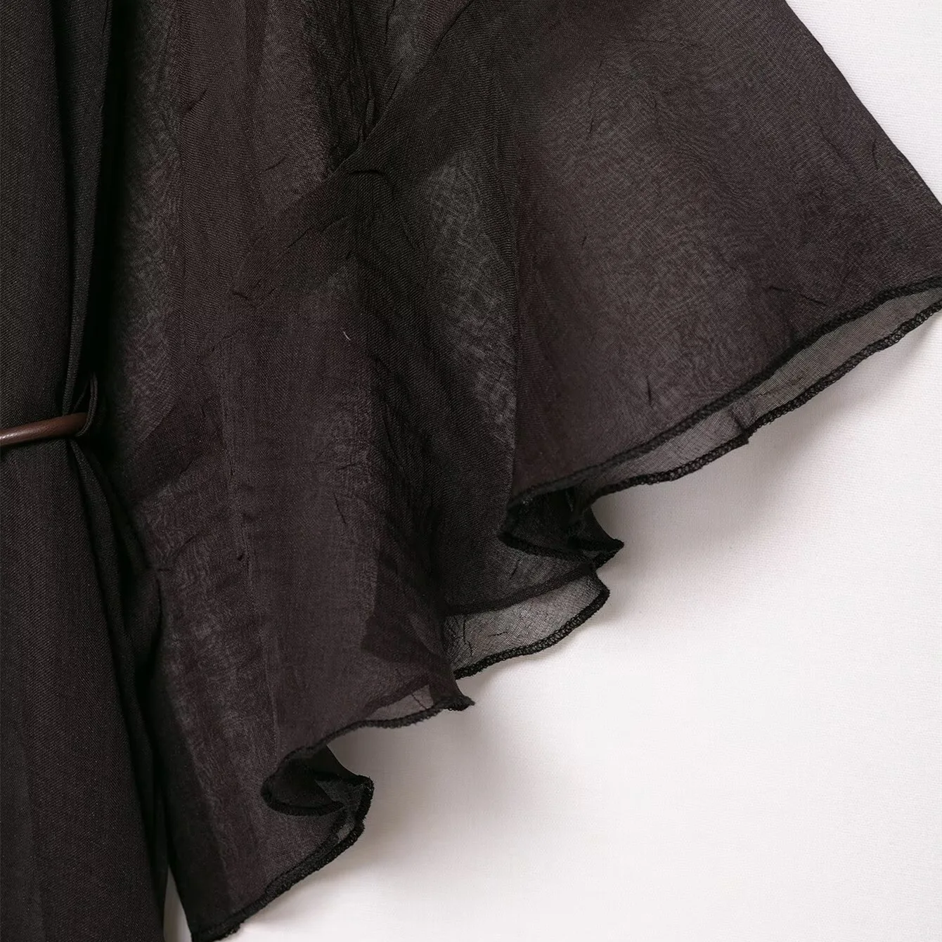 Women's Loose Casual Long Dress 2025 Fashion Spring Summer with Waist Belt And Hanging Effect New Style