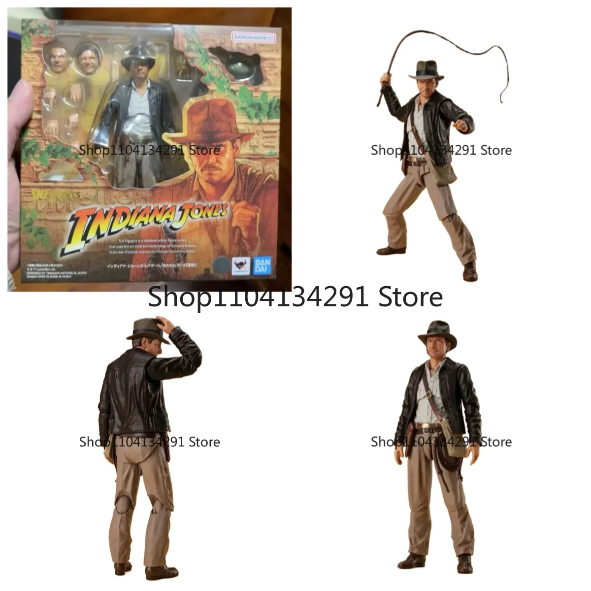 

100% оригинальные фигурки Bandai SH Figuarts SHF Индиана Джонс Raiders of The Lost Ark Ver, коллекционная игрушка на складе