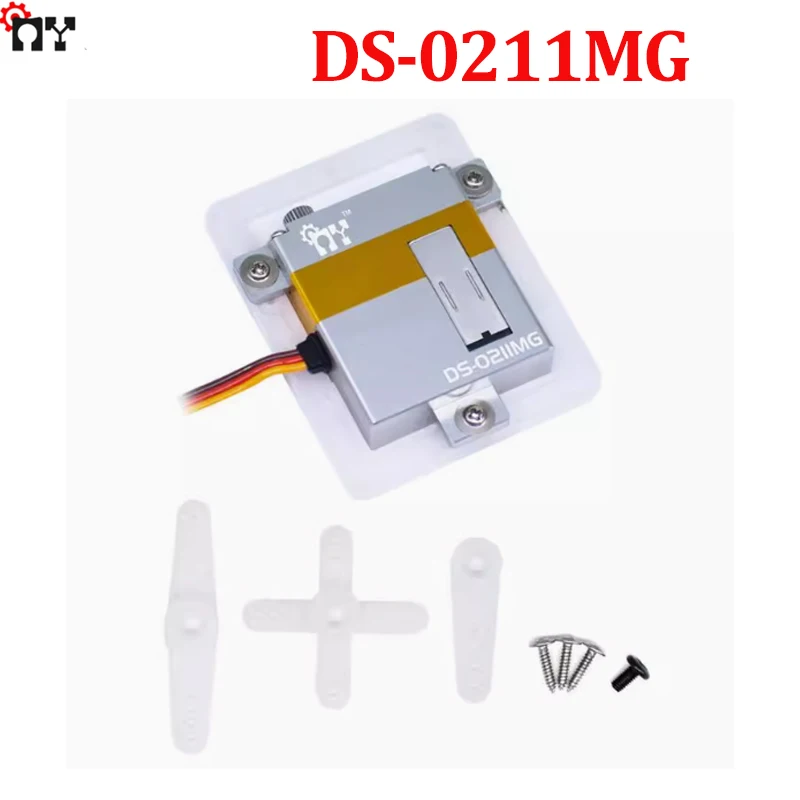 

MY Servo DS-0211MG 6,0 В 8,0 кг Титановые шестерни Бессердечный стандартный цифровой сервопривод для радиоуправляемых деталей вертолета