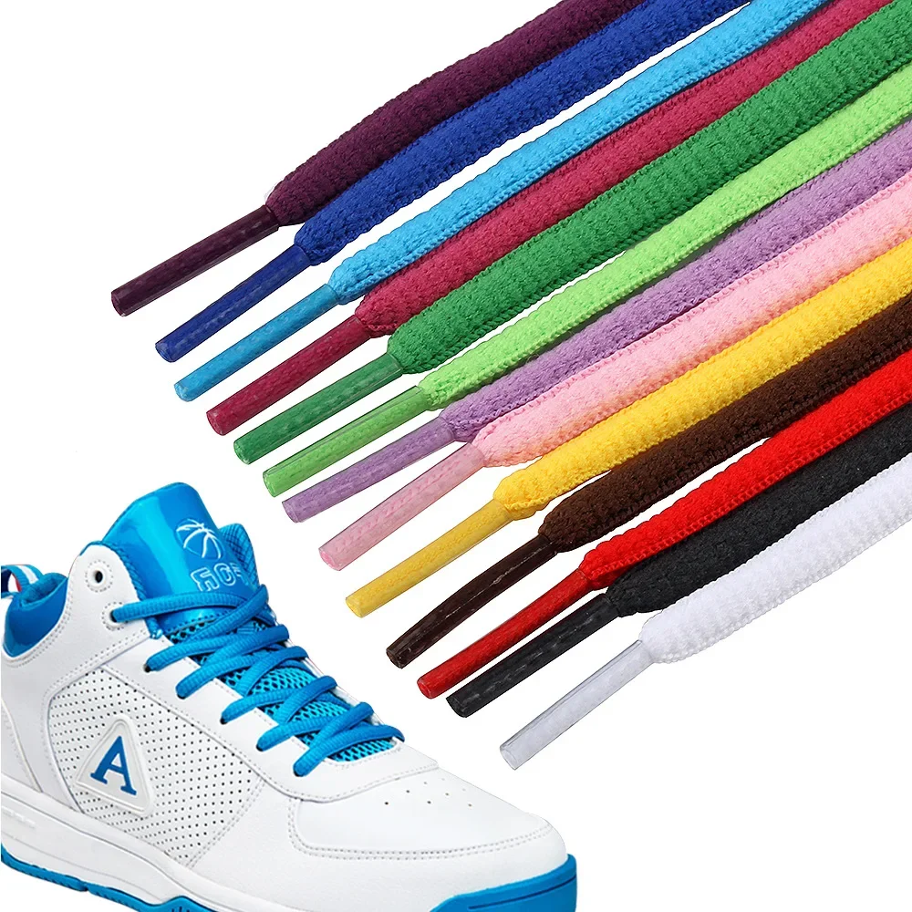 1 Pair Oval Sneakers Shoe Laces Half Round Athletic Shoelaces Classic Round Shoelace Adult Unisex Casual Boots Laces Shoestrings