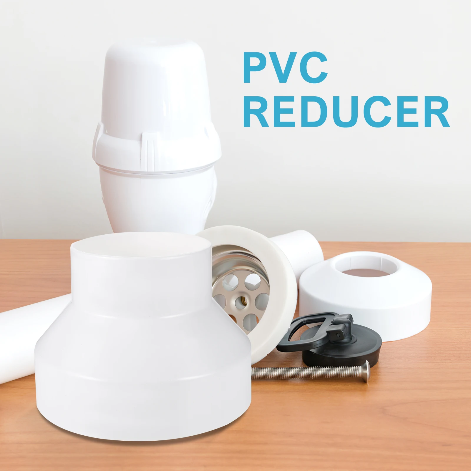 

Duct Reducer Ventilation Adapter Abs Plastic Pipe Connector For Dryer Fan Hydroponics Exhaust System 200Mm To 150Mm