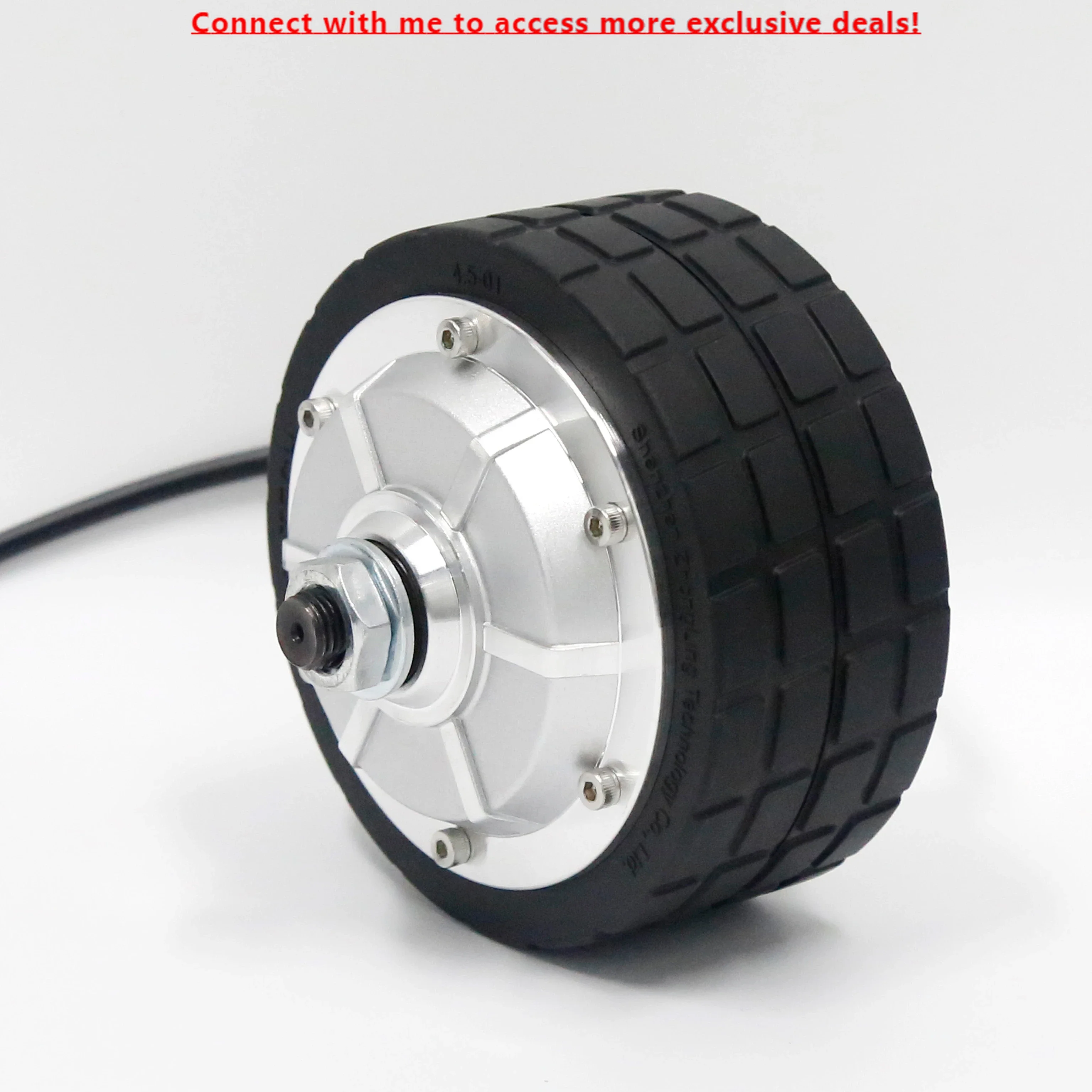 

ZLTECH 4.5inch 200W 24V 300RPM 150kg Load Double Shaft Gearless BLDC Wheel Hub Motor With 1024-wire Encoder For Wheelchair