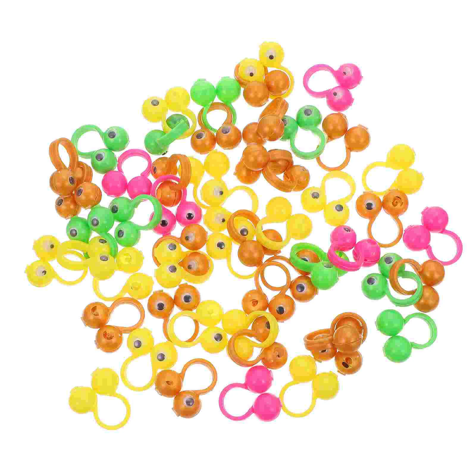 Finger Toy Activity Ring Rings Eyes Puppets Googly Eyeball Plastic Childrens Toys