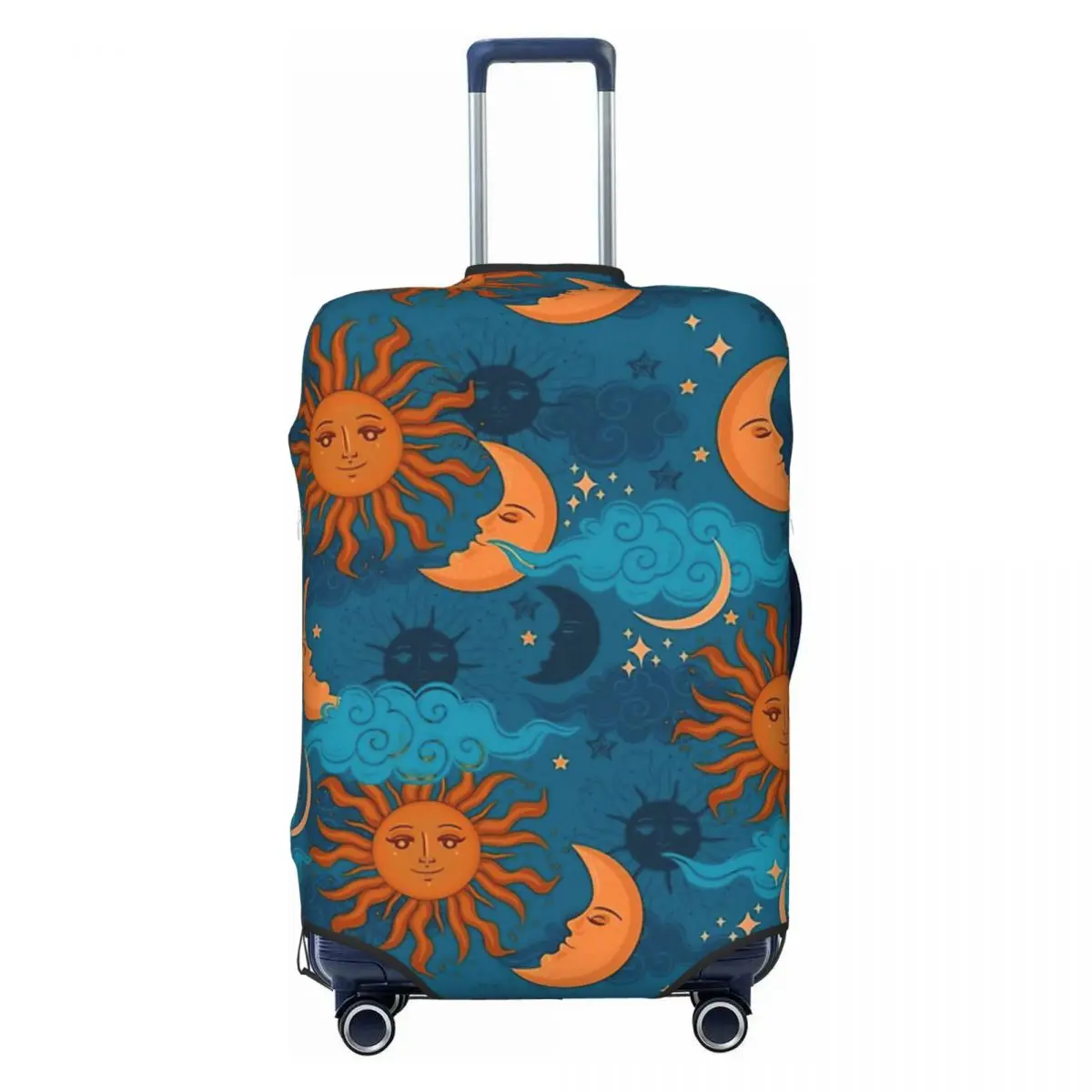 

Sun Moon And Stars Print Luggage Protective Dust Covers Elastic Waterproof 18-32inch Suitcase Cover Travel Accessories