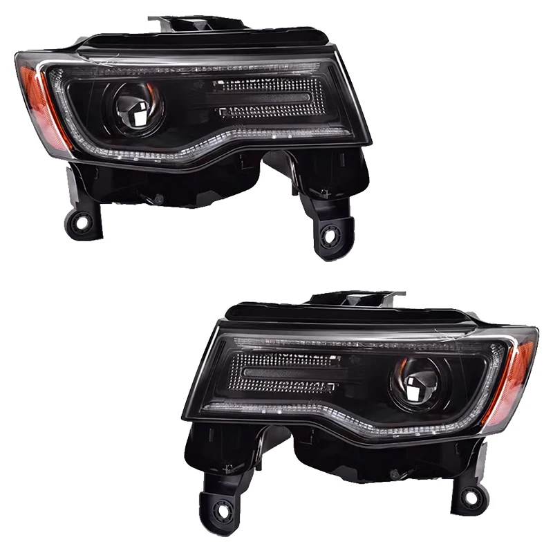 

For Jeep Grand Cherokee WK2 Headlights 2014-2021 Car Parts LED Headlights Upgraded Head Lamp Light Assembly Front Light