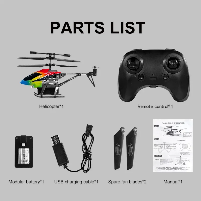 Mini helicóptero no tripulado con giroscopio para niños, juguete de avión metálico, resistente a caídas, 3 canales de carga