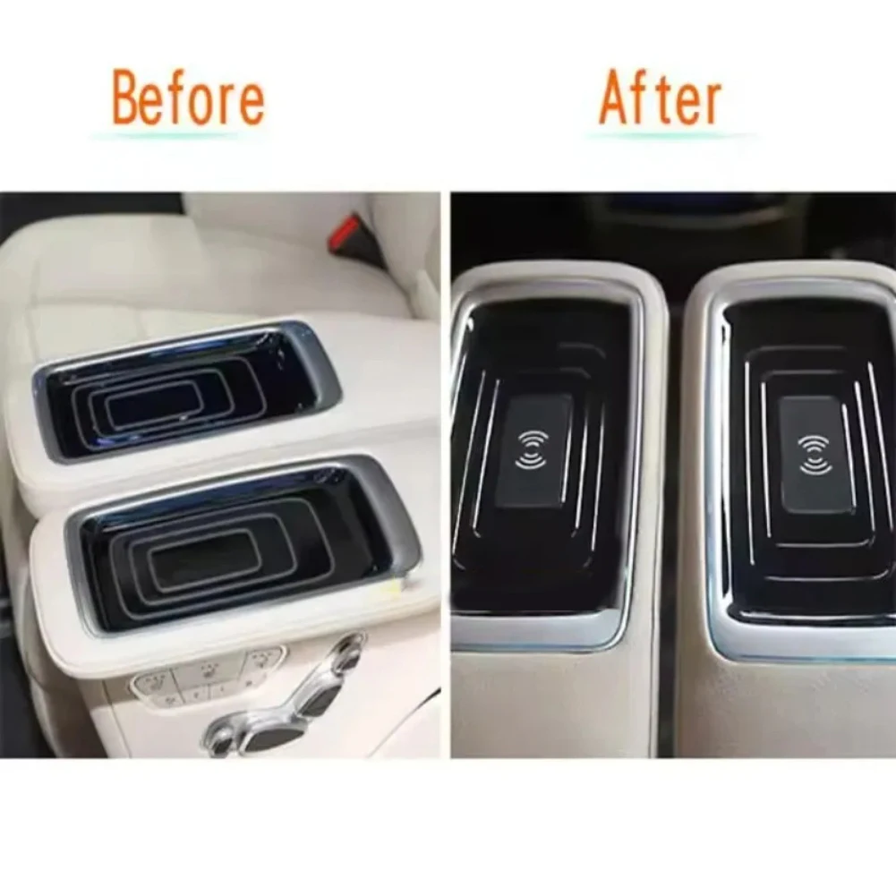 Fast charge wireless adapter for Mercedes V Class W447 armrest dual charger plate for V260 and V260L 2020 2023 model