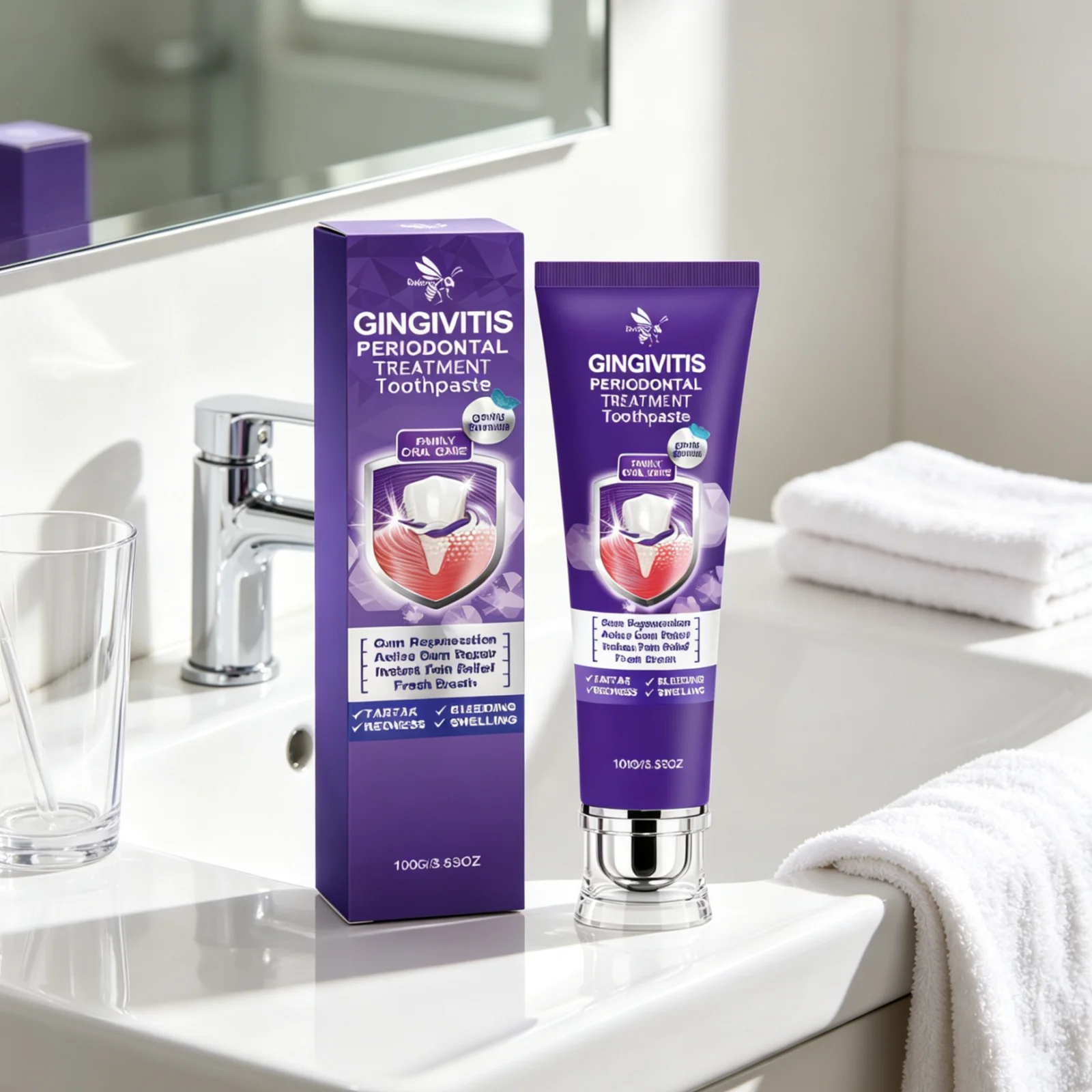 Periodontal Toothpaste Repairing Teeth Whitening Fresh Breath Refreshing Scent Rich Foam Daily Protection Gum Care Toothpaste