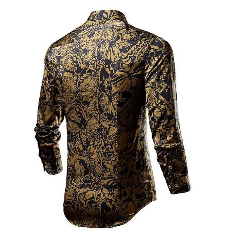 M-XXXXXXL حجم كبير الرجال عادية كم طويل قميص هاواي صيفي الاستوائية الشاطئ الأزهار طباعة زر حتى قميص لحفلة عطلة الصيف