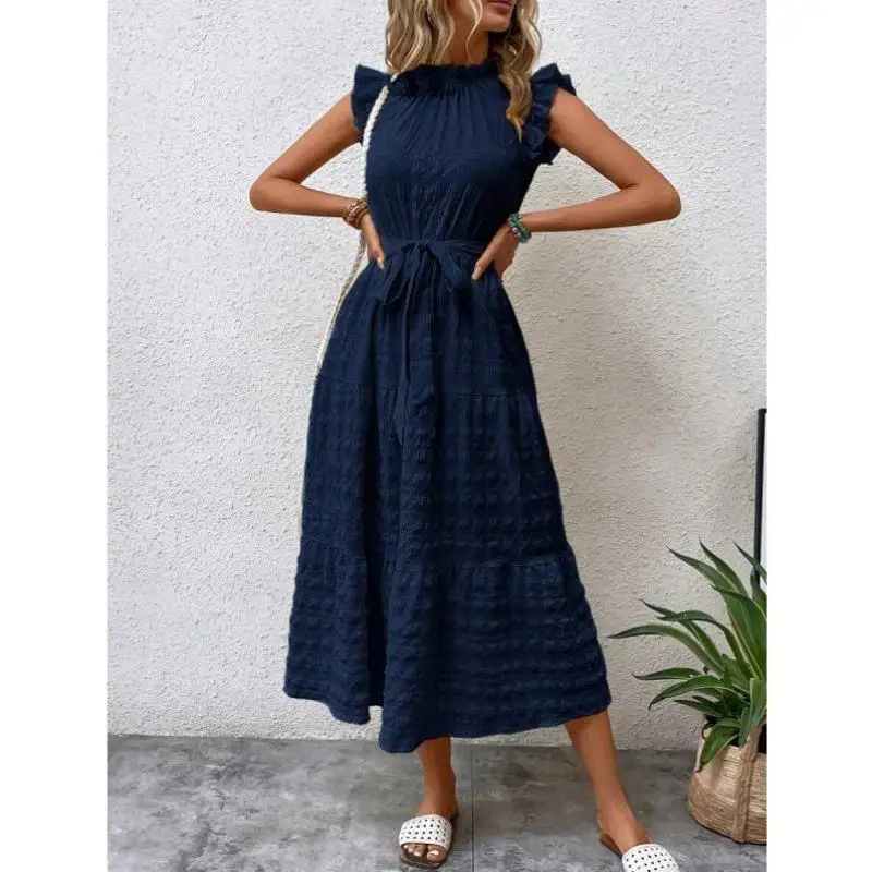 Nieuwe P673 Grensoverschrijdende rok met kanten rand en plooien Herfstseizoen Casual sportpak Zevenkwart Sve Geen merk