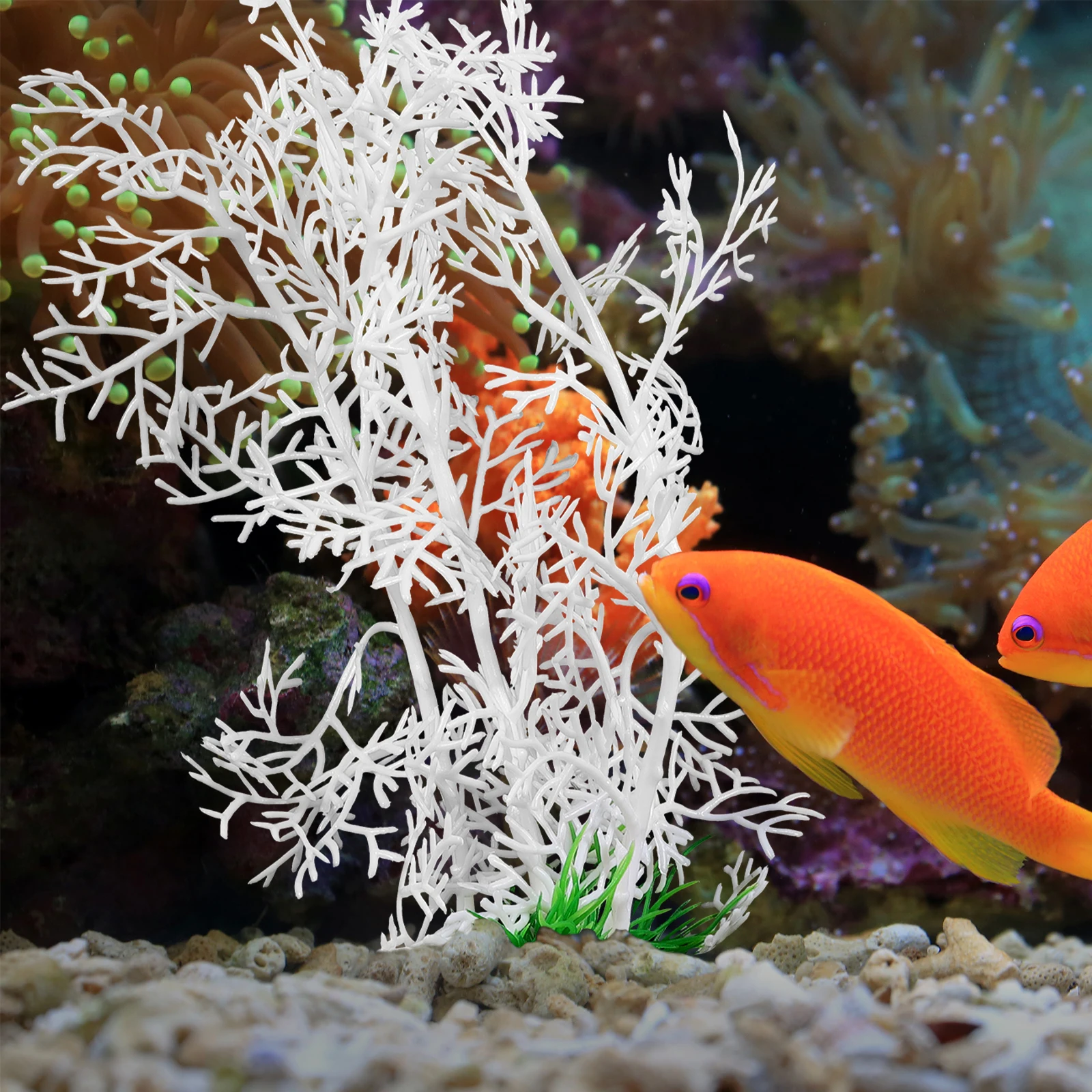 

5 Pcs Plant Artificial Water Plants Faux Decoration Plastic Fish Aquarium Accessories