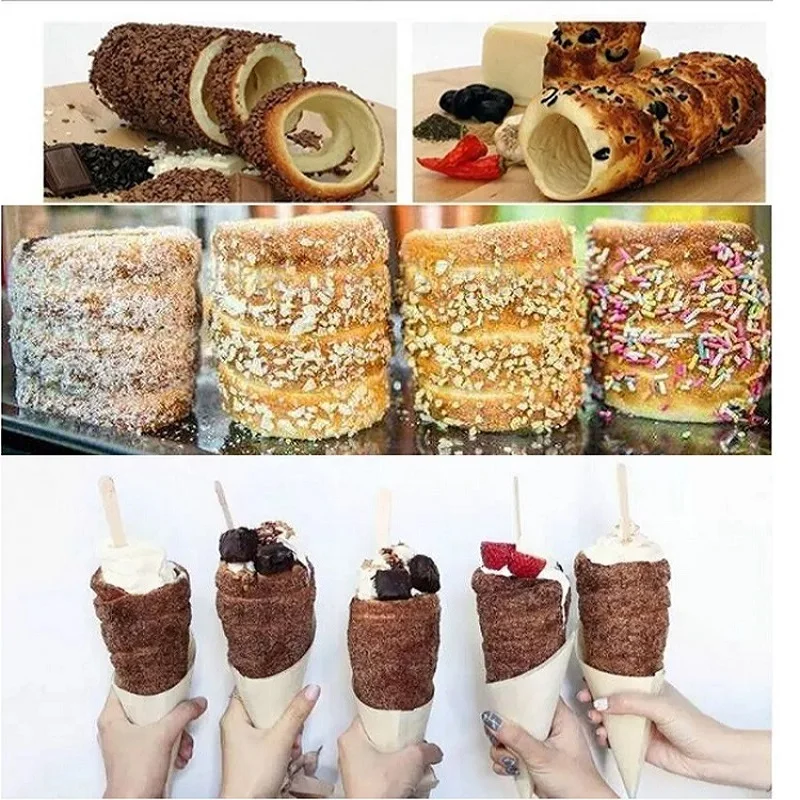 European-Style Commercial Deck Baking Oven New Electric Chimney Cake Machine and Bread Roll Machine
