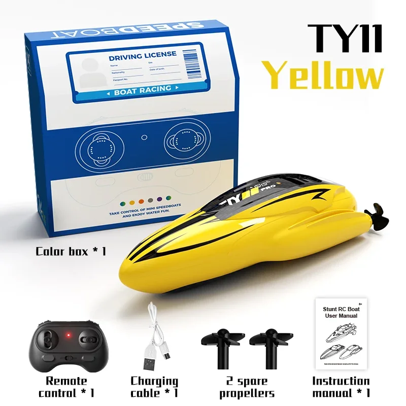 Popular 2.4G Mini Remote Control Boat - Dual Motor Waterproof Electric Speedboat with Stunt Tumbling | Perfect Gift