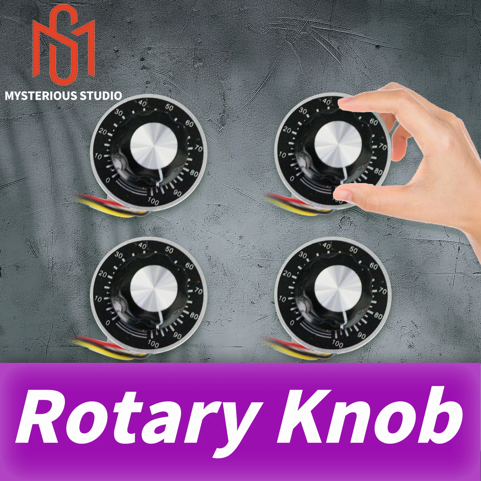 Mysterious studio Secret Room Escape Game Mechanism Props Electronic puzzle Rotary  Knob