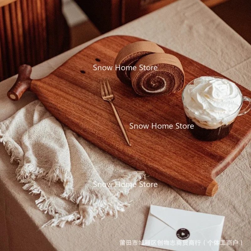 Creative Cutting Board, Solid Wood, Antibacterial and Mildew Resistant Cutting Board, Auxiliary Food, Fruit Pressing Board