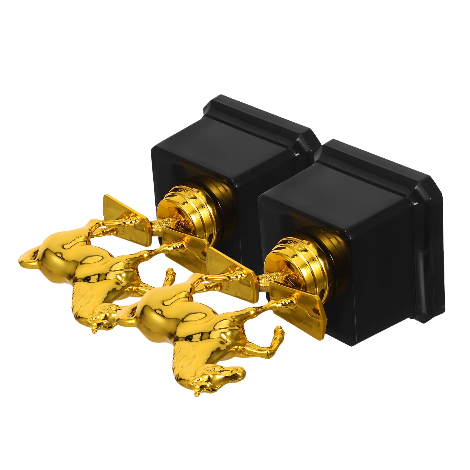 

2pcs Party Trophy Cup Horse Themed Plastic Gold Award For Sports School Rewards Birthday Competition Party Favors