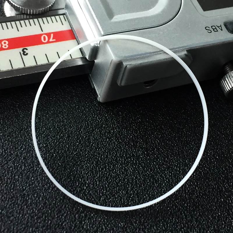 White Gasket 0.4mm Thick 1.25mm High 35-40mm I Ring Fits Front Watch Crystal Glass Repair Parts Watches Accessories,1pcs