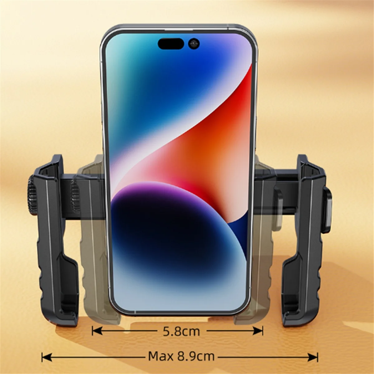 

#81S Motorbikes Accessories,Motorcycle Phone Holder Universal Shockproof for 4.7-7.2Inch Phones,Black